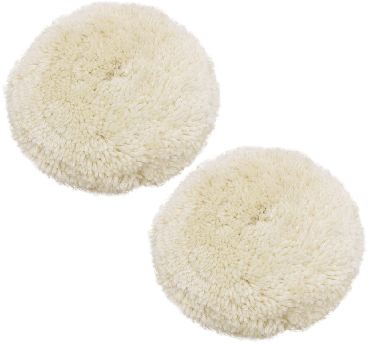 Dailygoods - Dailygoody - Wol Polijsten Pads - 2 Pack - Voor Boor en Auto Polijsten - 7 Inch - Professionele Buffing Wielen - Geschikt voor Auto-onderhoud