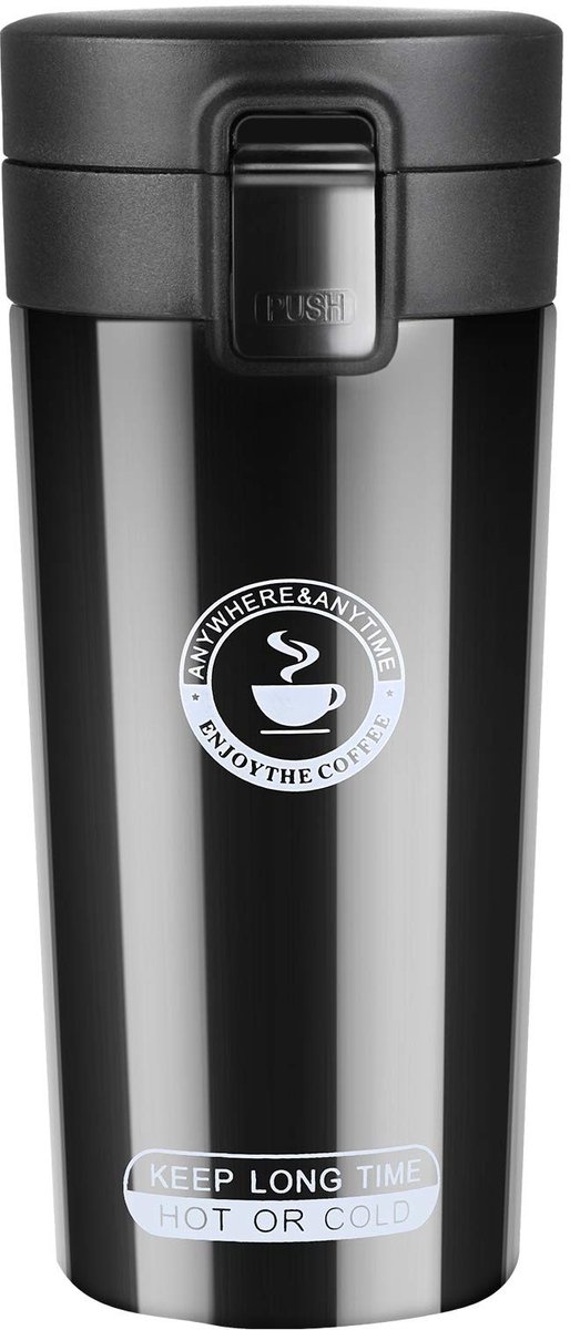 Dailygoods - Dailygoody - Koffiemok - Thermobeker - Dubbelwandig - Roestvrij staal - Koffie-to-go - BPA-vrij - Geschikt voor reizen - 360 ml