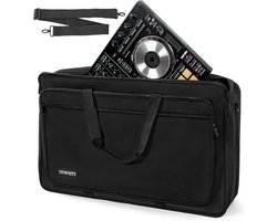 DJ Controller Tas - Opbergkoffer Beschermhoes - Muziek Transport - Gewatteerde Interieur Bescherming - 60x36x8CM - Zwart