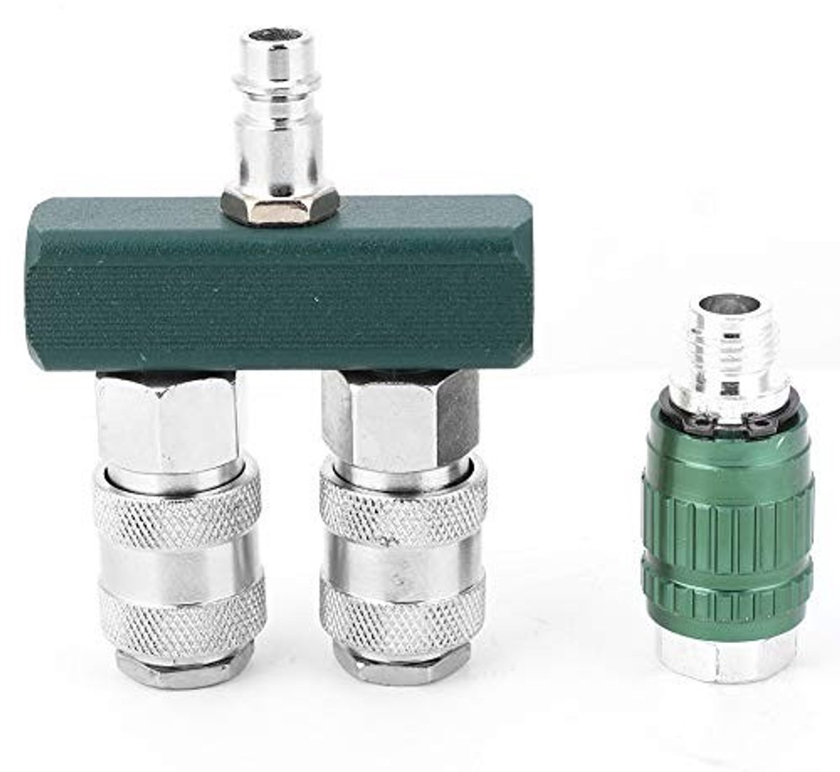 Dailygoods - Dailygoody - Pneumatische stekker - Snelle koppeling - Duurzaam en betrouwbaar - 1/4 inch - Verstelbare ventielplug - Ideaal voor perslucht - Geschikt