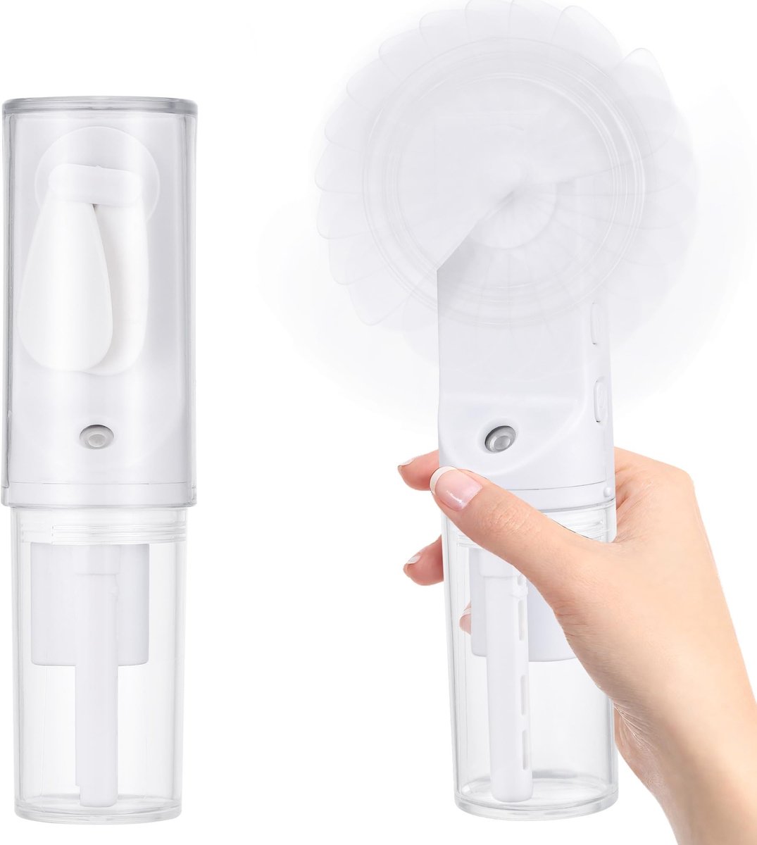 Dailygoods - Oplaadbare Mini Handventilator met Watersproeifunctie
