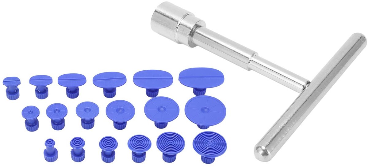 Dailygoody - Uitdeuken Puller - Auto Deuk Reparatie Kit - Veilig in gebruik - Metaal en ABS - Handgereedschap voor carrosserie - Universeel voor auto