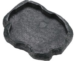 Waterbak voor Reptielen, Voederbak voor Schildpadden, Natuurlijke Houten Voederplaat, Ideaal voor Vivarium en Dierenverzorging