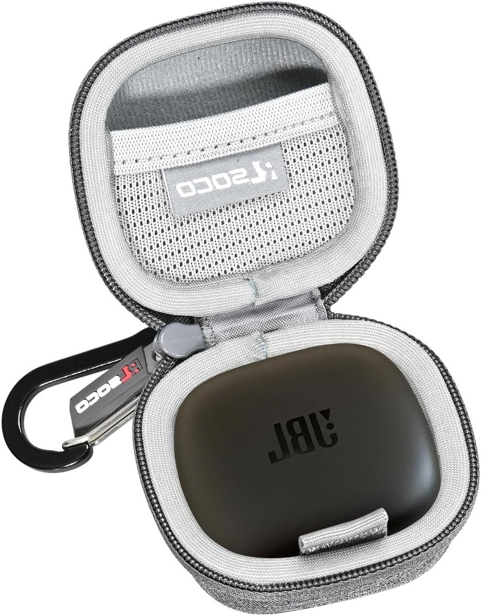Beschermende Case voor JBL Wave Flex, Tune Buds 2 en Live Pro 2 Draadloze Oordopjes - Grijs (Alleen Case)