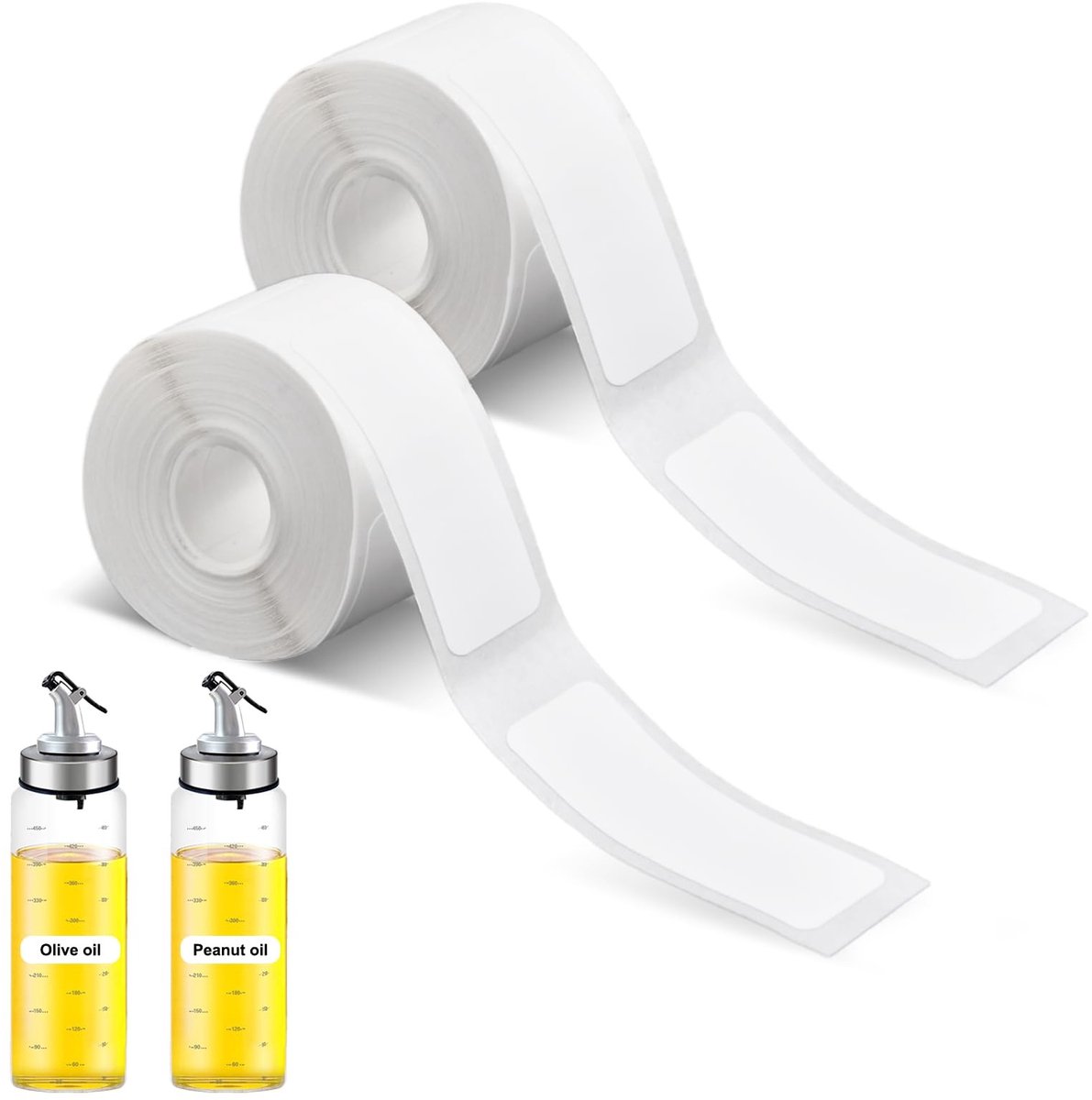 Dailygoody - Thermo-etiketten - Zelfklevende etiketten - Duurzaam en veelzijdig - 12 x 40 mm - Hoge afdrukkwaliteit - Geschikt voor labelprinters - 2 ...