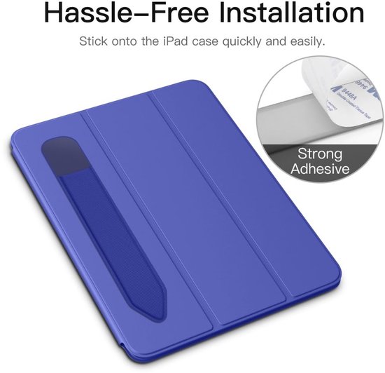 Dailygoody - Pencil Holder Sticker - Apple Pencil Draagtas - Makkelijk te bevestigen - Navy Blue - Stylus Houder - Geschikt voor Apple Pencil 1st/2nd ... — afbeelding 3
