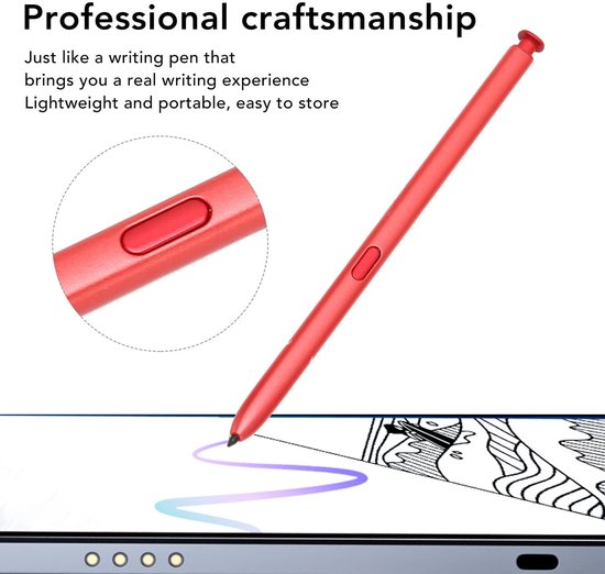 Dailygoody - Stylus voor Note 10 Lite - Vervanging voor Touch Pen - Rood - 5 Penpunten - Geschikt voor Note 10 Lite - Stylus Pen — afbeelding 3