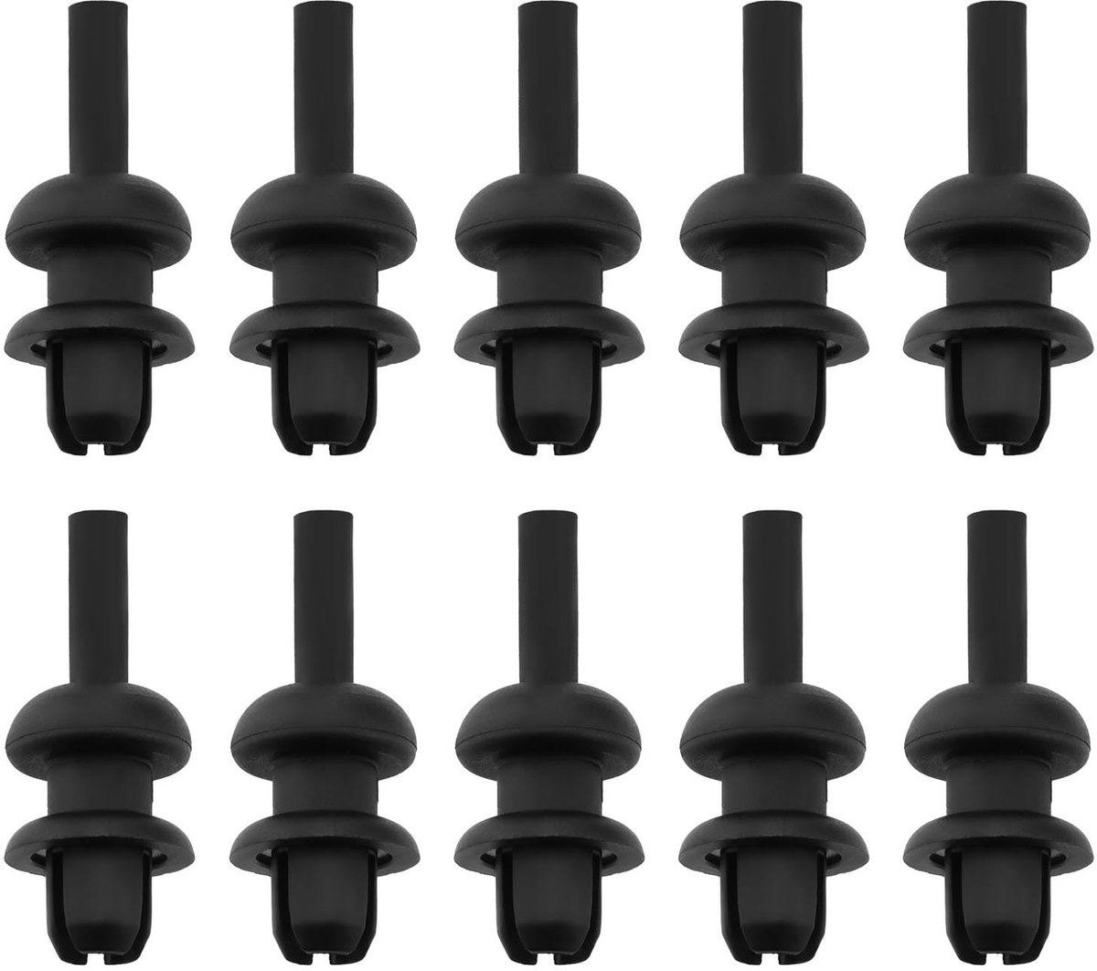 Dailygoody - Plank Koord Clips - Vervangende Clips - Zwart - Hoofdsteun Clips - 10 Stuks - Geschikt voor Vauxhall Modellen