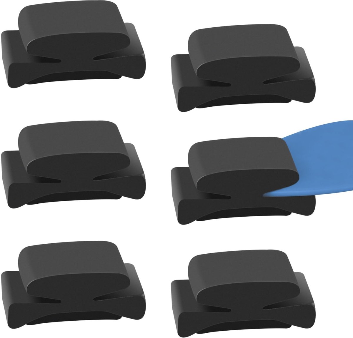 Dailygoody - Rubber Gitaar Pickhouder - Ideaal voor Gitaar, Bas, Ukelele - Zwart - Geschikt voor Dunne Plectrums - Handige Accessoire voor Muzikanten