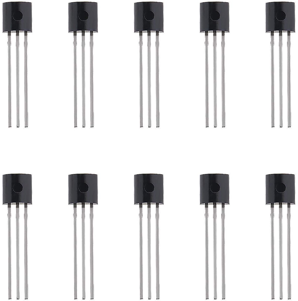 Dailygoody Spanningsregelaar - 3-Terminals - 250mA - 3.3V - Betrouwbaar - 10x MCP1700-3302E/TO-92 - Geschikt voor Elektronica Projecten - Door G...