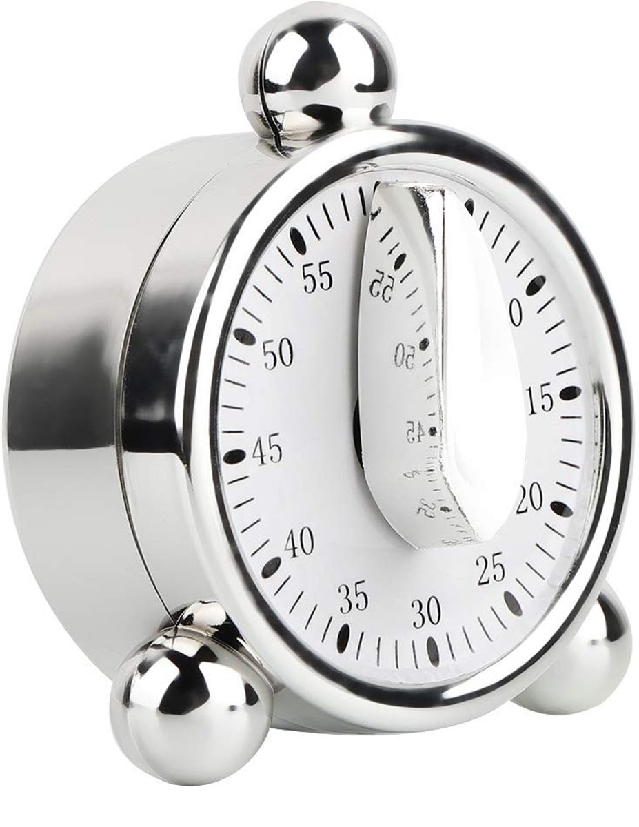 Dailygoody - Kookwekker - Mini Cook's Timer 60 minuten - Magnetische aftelklok - Tijdbeheertool voor koken en bakken - Geen batterij - Luid alarm