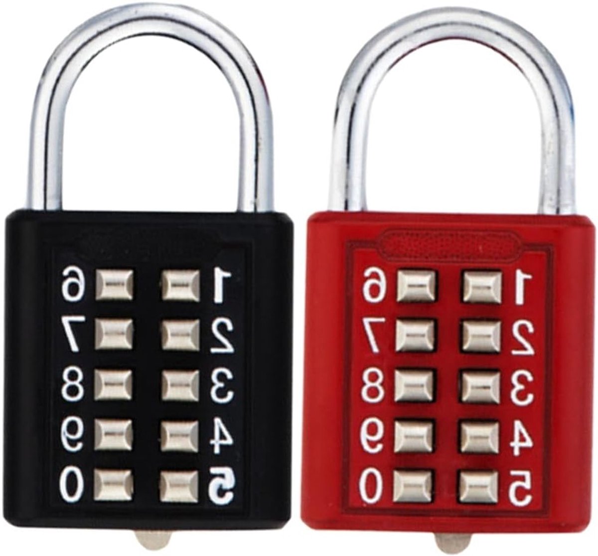 Veilige Combinatieslot voor Deur en Gereedschapskist - 10-cijferige Code Lock voor Gym en Kluis - 2 Stuks