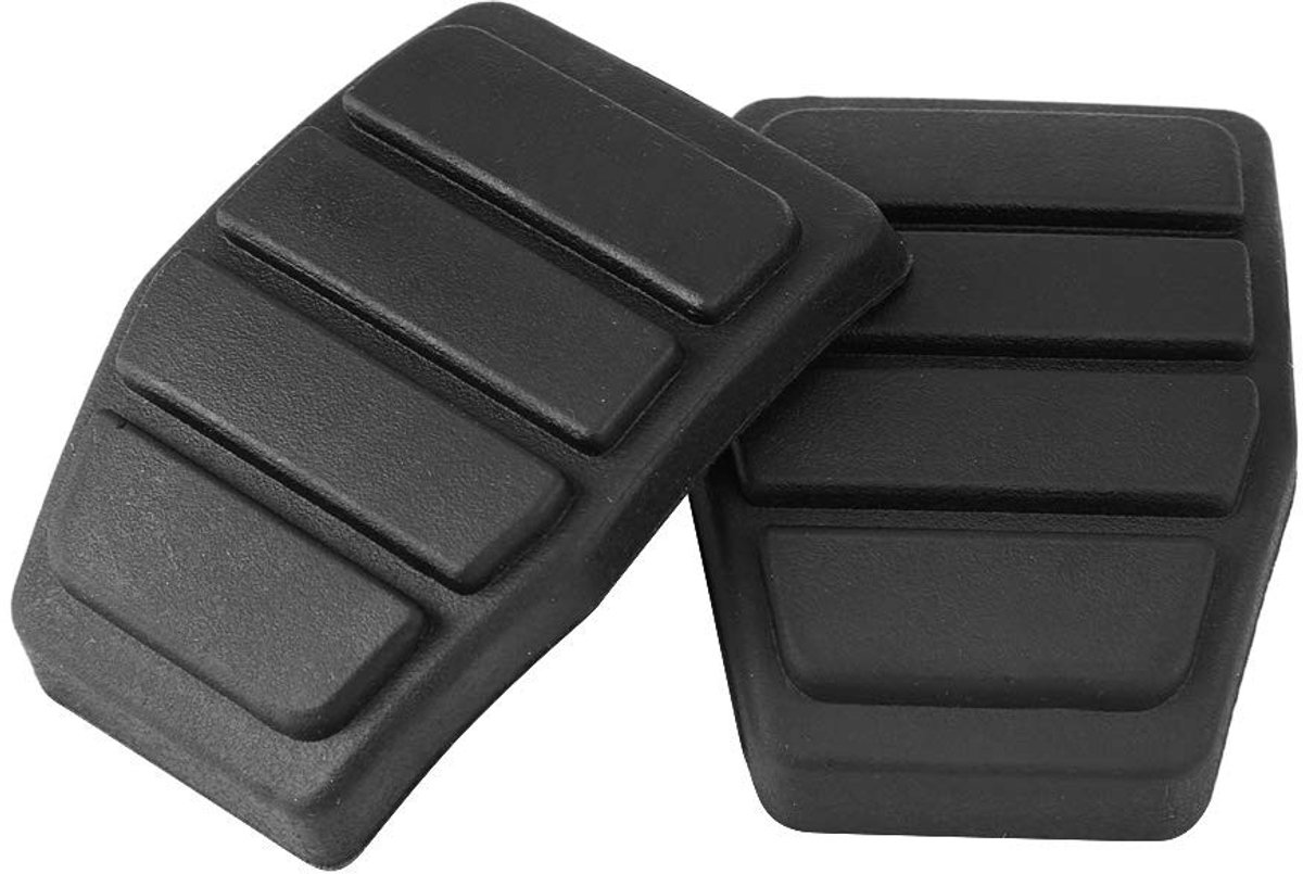 Dailygoods - Dailygoody - Vulpen voor rempedaal - Rubber pedalen - Duurzaam en slijtvast - Set van 2 stuks - Pedaalafdekking - Geschikt voor auto - Koppeling en re