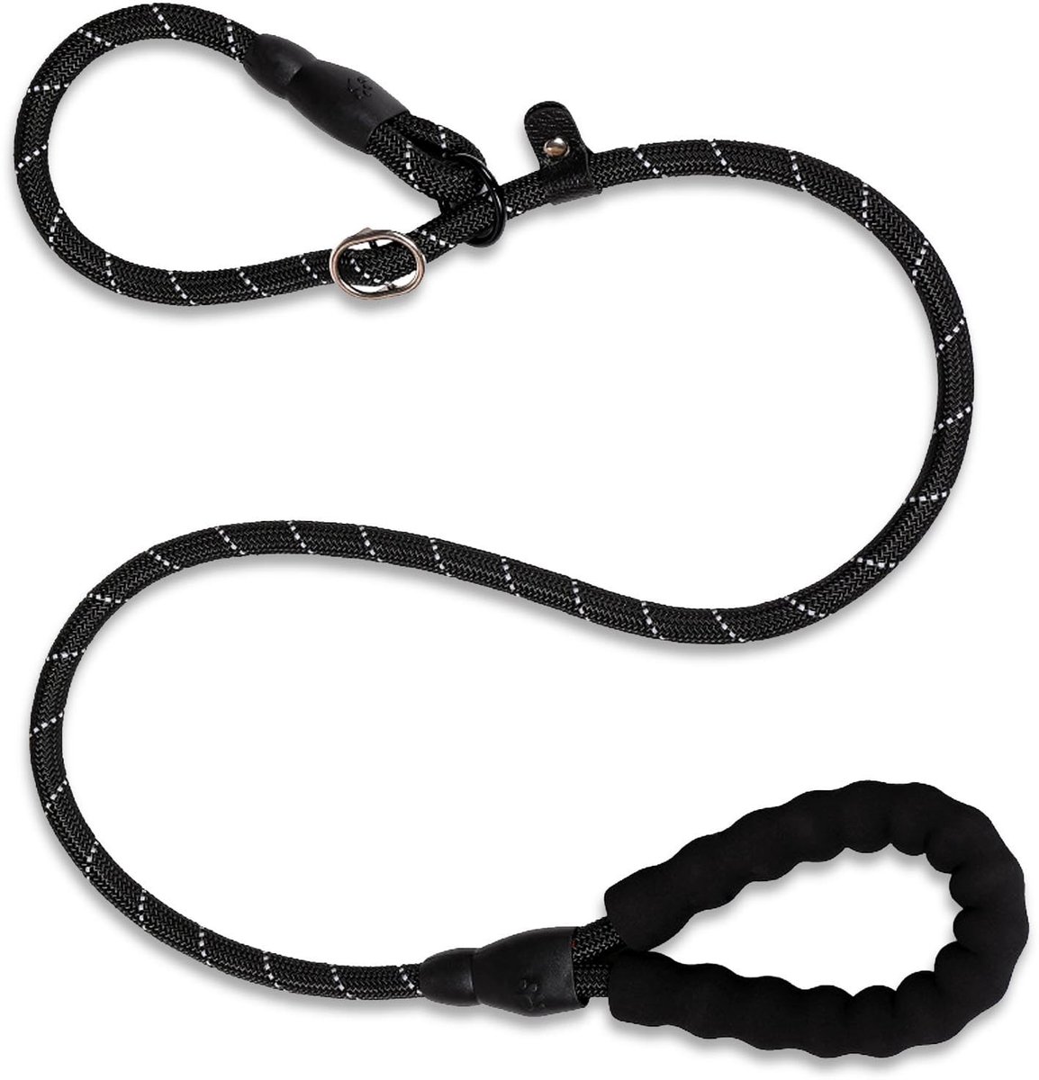 Dailygoods - Dailygoody - Hondenriem - Anti-trek hondenriem - Duurzaam en gewatteerd - Zwart - Verstelbare hondenriem - 1,80 m - Geschikt voor kleine, middelgrote