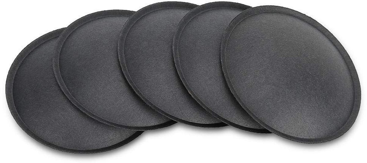 Dailygoods - Dailygoody - Subwoofer Dust Cover - Beschermhoes voor luidsprekers - 54 mm - Stofkap voor grote speakers - Set van 5