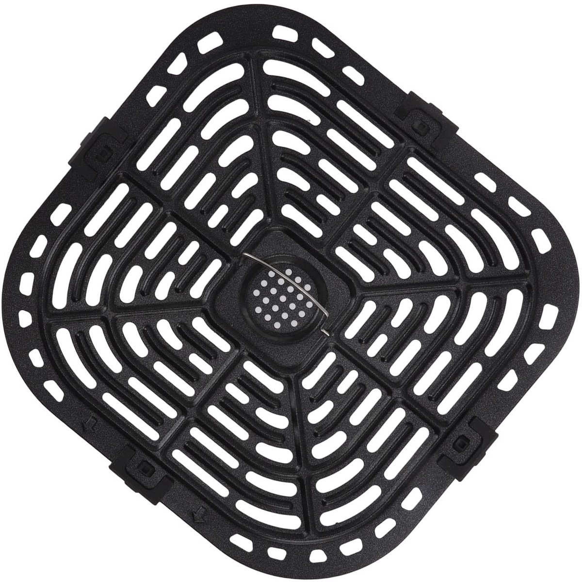 Dailygoods - Dailygoody - Air Fryer Vervanging Grill - Vervangende Lade Pan - Voedselveilig 304 Roestvrij Staal - Vierkant Grill Pan Tray - Ideaal voor Gezond Koke