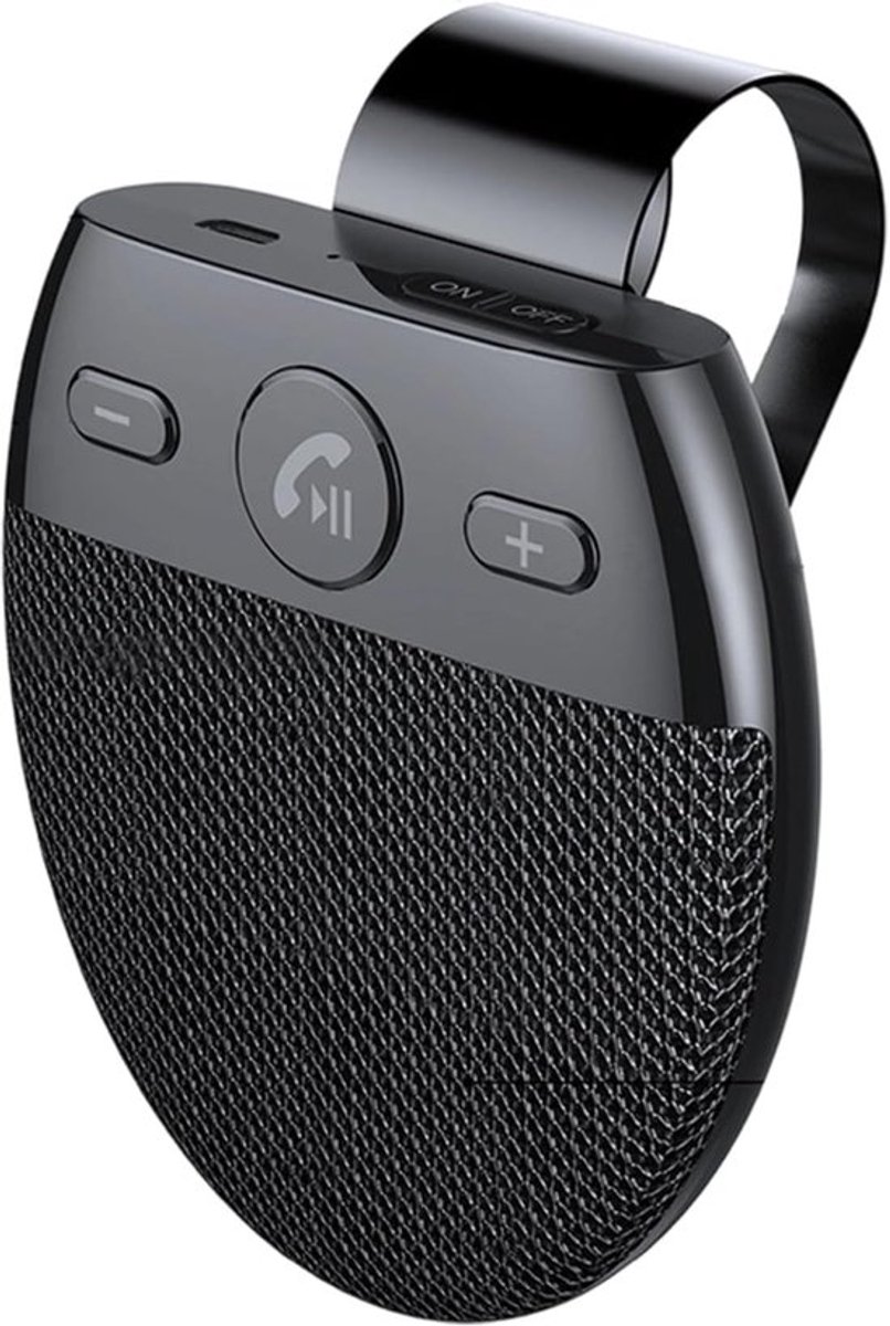 Bluetooth-luidspreker – Draadloze Bluetooth-luidspreker voor in de auto – Bluetooth handsfree bellen in de auto met Type-C opladen – Spraakprompts voor Bluetooth in de auto – 1 stuk
