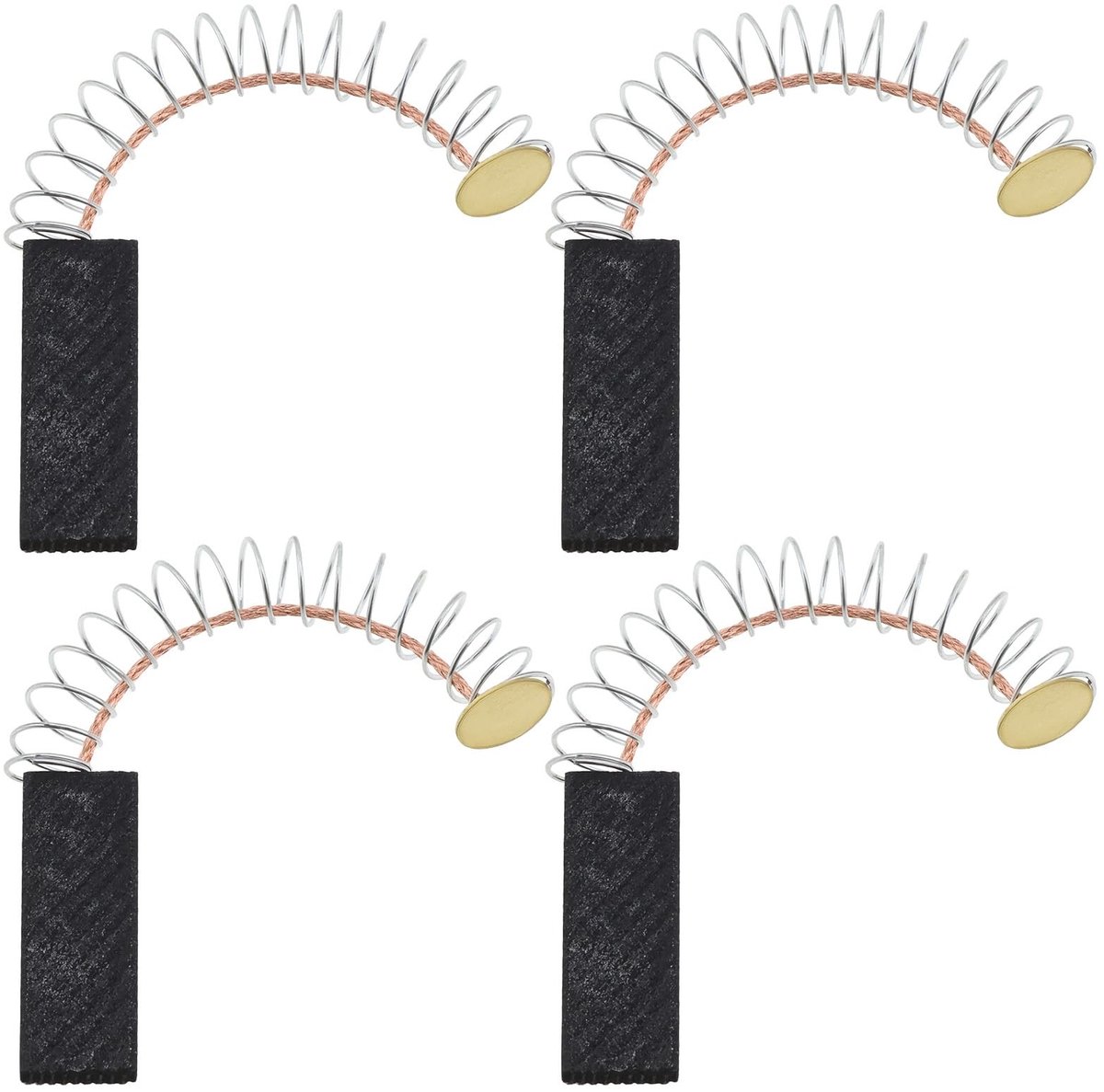 Dailygoody - Solidchoice - Dailygoody - Vervangende Koolborstels - Stofzuiger Motor - Hoogwaardige Carbon - Zwart - Geschikt voor Vax en Hoover - 2 Paar Borstels