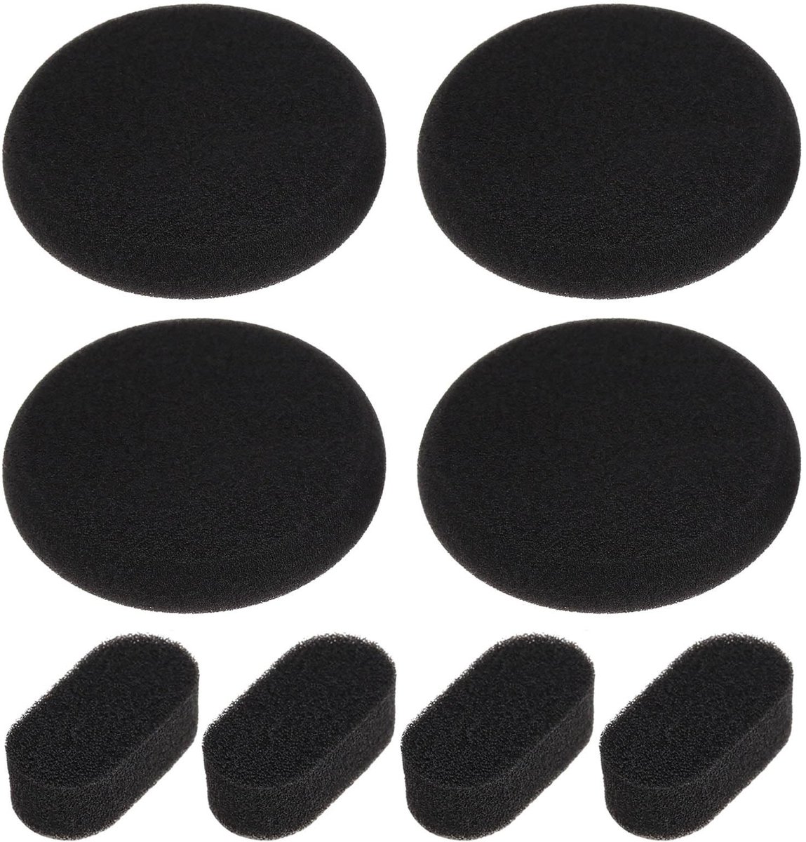 Dailygoody - Oortelefoon Spons Foam Pads - Comfortabele Oorkussens - Zwart - Hoofdband Kussens - Geschikt voor Porta Pro - Zwart
