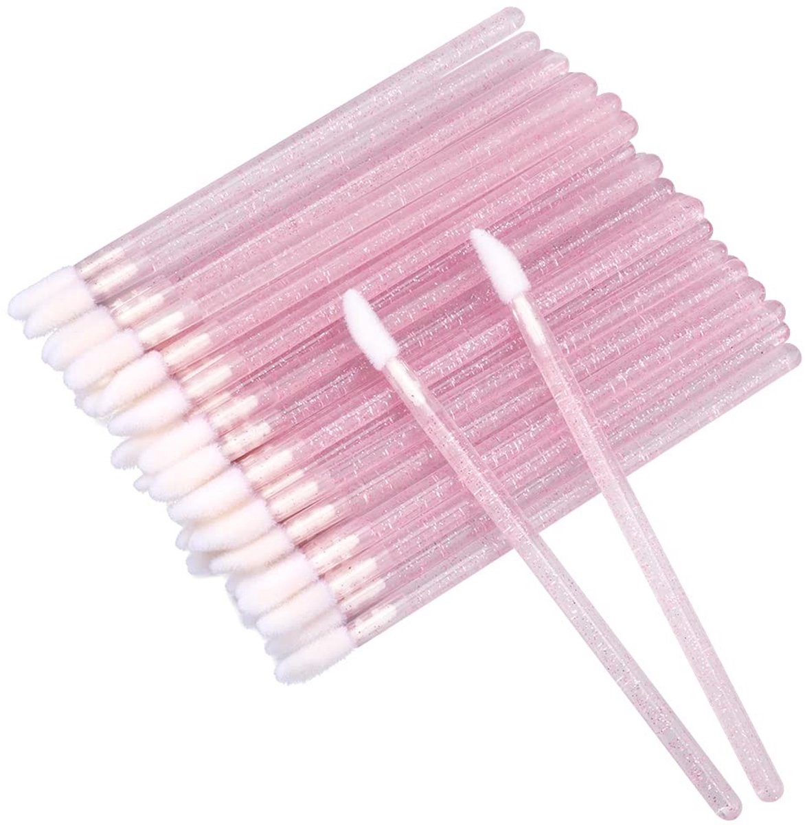 Dailygoods - Dailygoody - Lippenborstels - Make-up applicator - Roze - Lippenstaafjes - Kristallen lipapplicator voor lippen en ogen