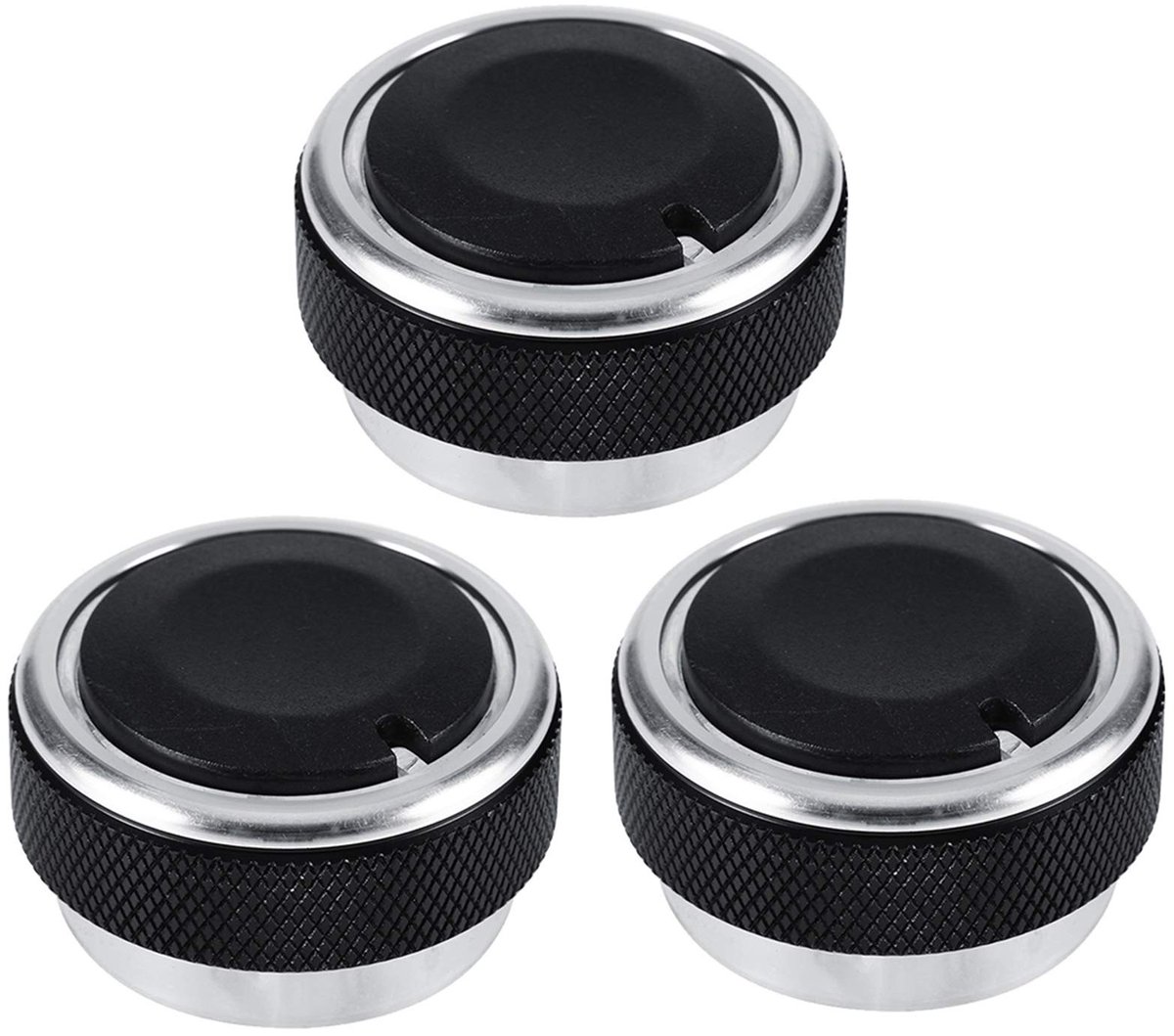 Dailygoods - Dailygoody - Auto Airconditioning Knop Schakelaar Set - Duurzaam en Stijlvol - 3-delig - Geschikt voor elke auto - Eenvoudige installatie - Betrouwbar...