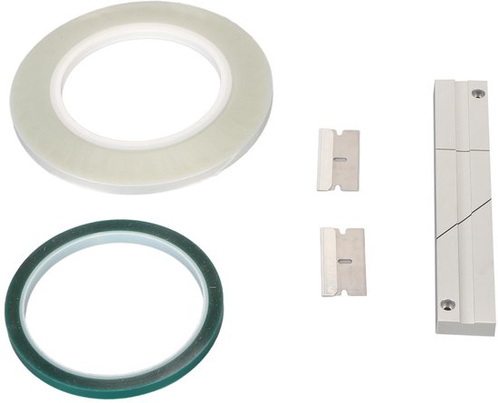 Dailygoods - Dailygoody - 1/4 inch voorloopband - Bandsplitsblok Kit - Aluminiumlegering - Tape en Splitband - Universeel voor Reel-to-Reel - Inclusief Media Blade van Dailygoods — afbeelding 2