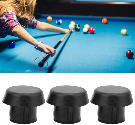 Dailygoods - Dailygoody - Biljartkeu Cover - Rubber Plug - Beschermend en duurzaam - 20 stuks - Eindkap voor biljartkeu - Perfect voor biljartliefhebbers — afbeelding 4