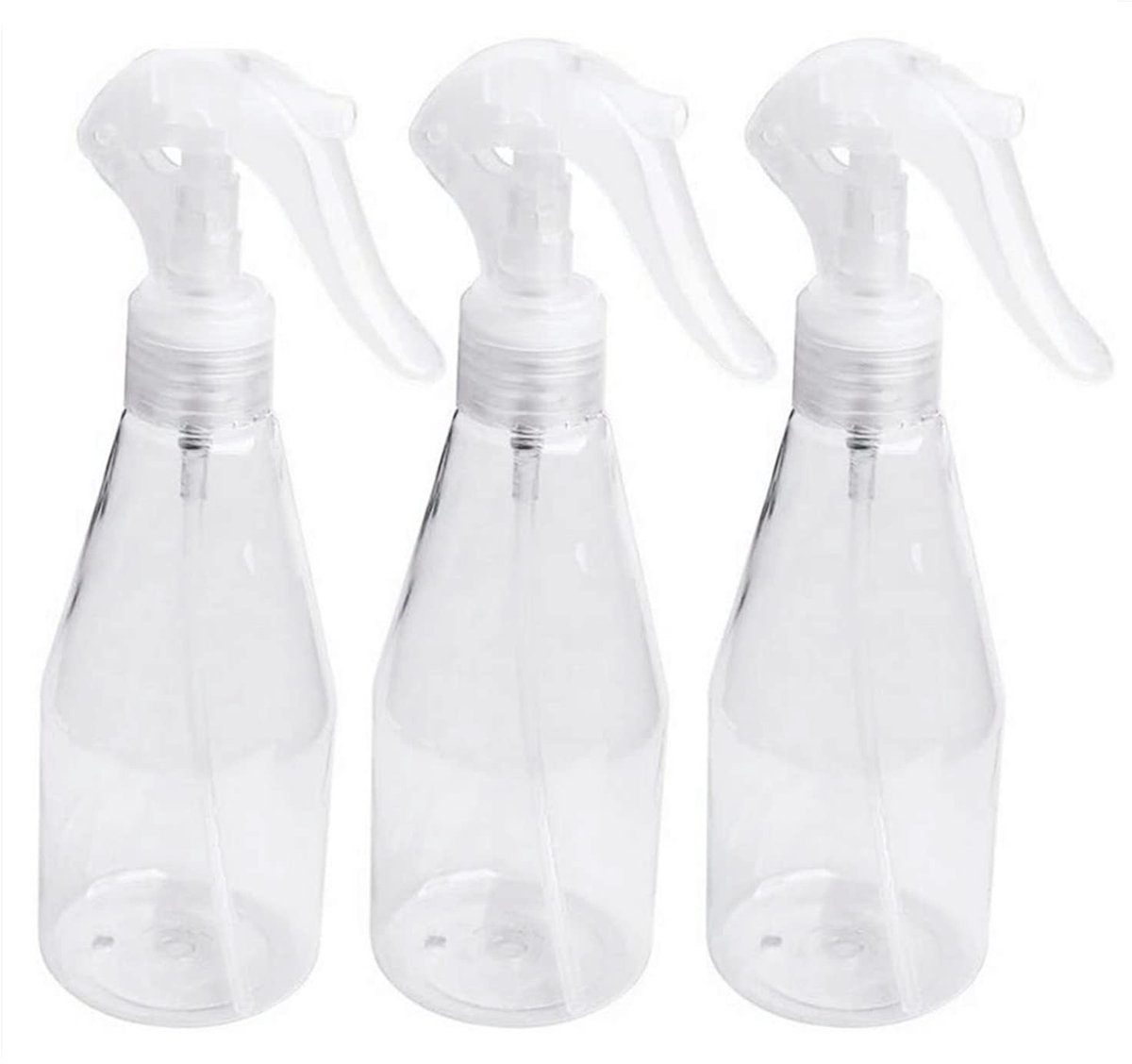 Dailygoods - Dailygoody - Lege Spuitflessen - Fijne Nevel - Transparant - 200 ml - Verstuiver voor Tuin en Cosmetica - Ideaal voor Reizen en Schoonmaken