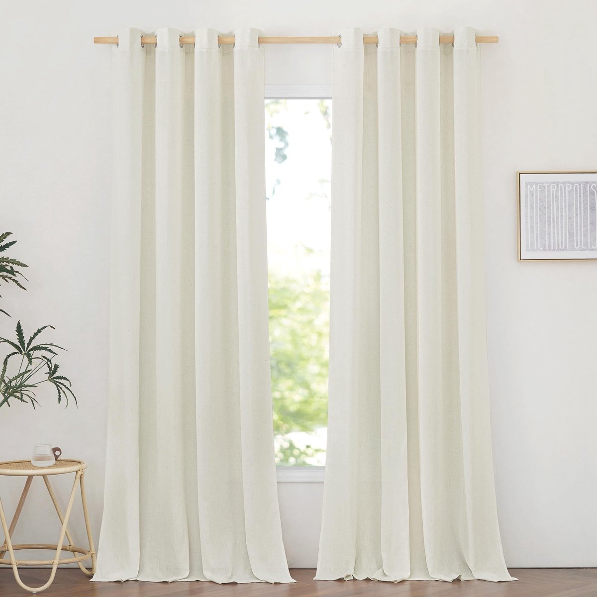 Dailygoods - Dailygoody - Transparante Raamgordijnen - Vitragegordijnen - Lichtdoorlatend - 140x260cm - Kant en Klaar - Geschikt voor Woonkamer en Slaapkamer
