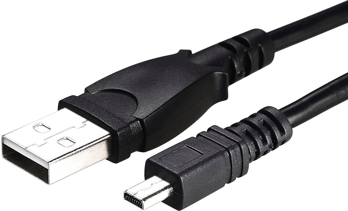Dailygoods - Dailygoody - USB Kabel - Hoge Snelheid - Datatransfer - 6Ft - UC-E6 - Compatibel met Nikon - Geschikt voor camera's - Kleur zwart