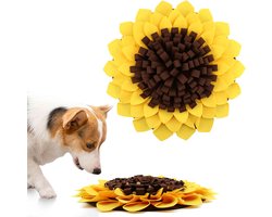 Honden Snuffelmat Zonnebloem Design Voederpuzzel Wasbaar Voor Intelligentie En Reuktraining Langzaam Eten Stressvermindering En Hersenstimulatie Huisdieren Activiteit