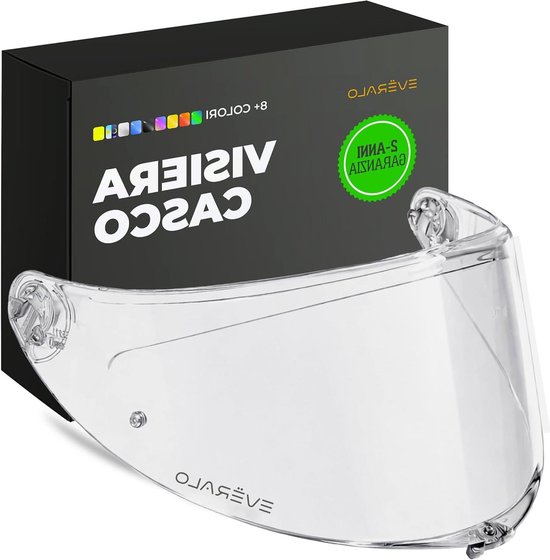 Helm Vizier - Motorhelm Vizier - Helm Bescherming - Universele Pasvorm - One Size - Transparant