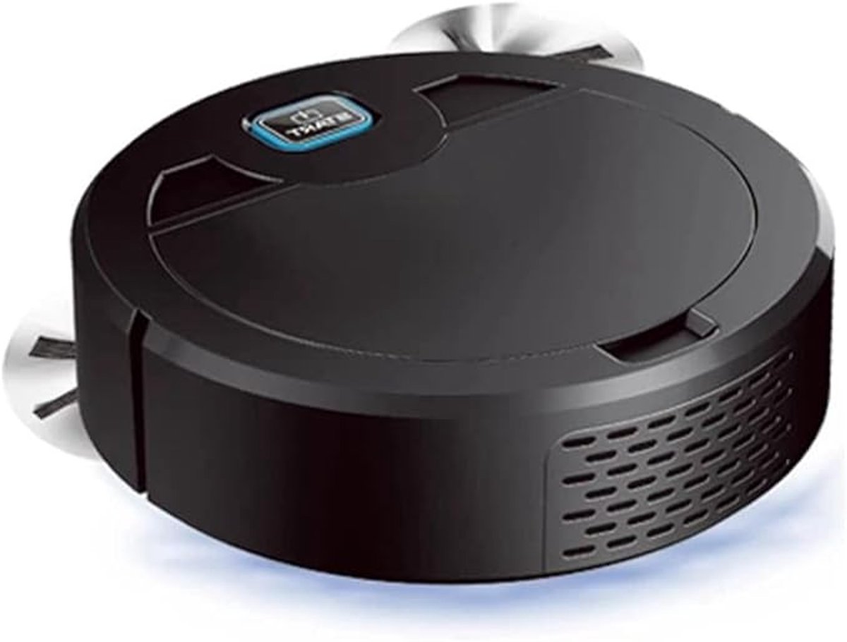 Compacte Robot stofzuiger. Desinfecterend licht. Door zijn compacte formaat past hij overal tussendoor.