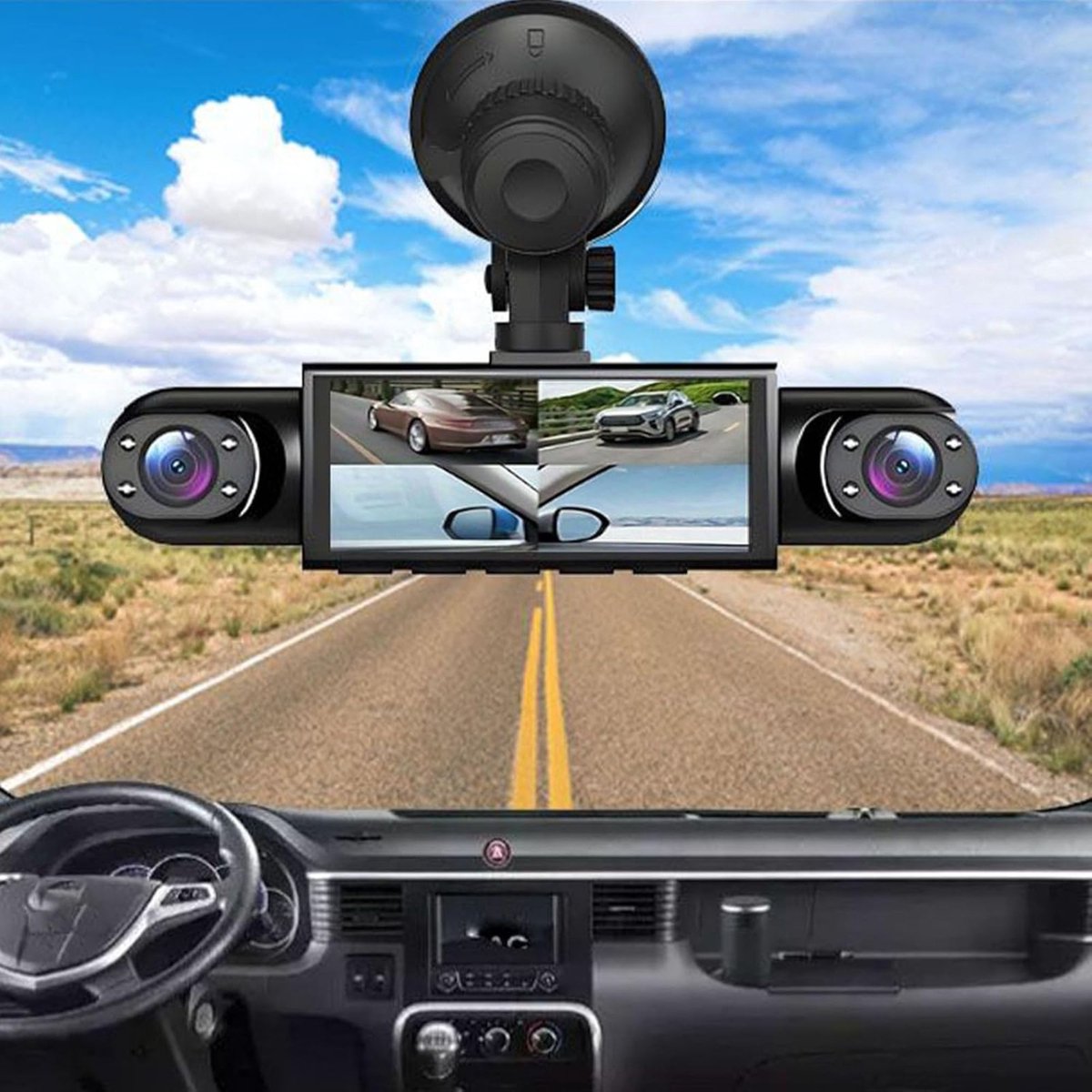 Vyzio - 360° Dashcam Auto - 4 Kanaals Rijrecorder - Voor, Achter & Zijkant - Full HD - Parkeermodus & Bewegingsdetectie - Nachtzicht - CAMERIK – foto 8