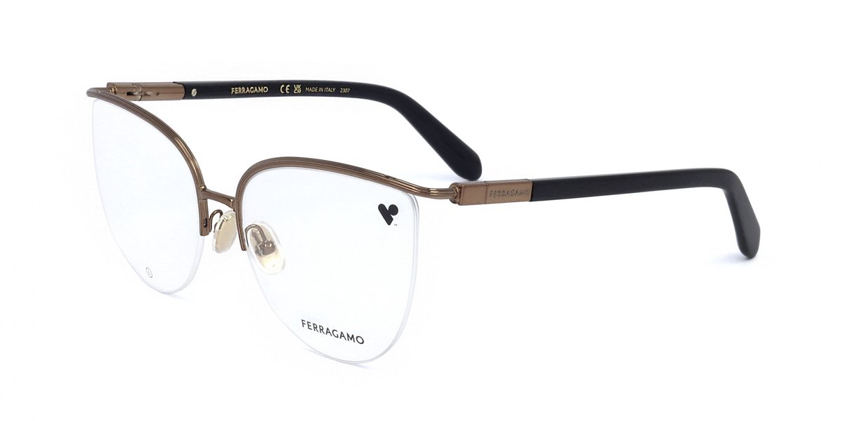 Ferragamo SF2227 Amber gold 56/18/140 WOMAN Brilmonturen