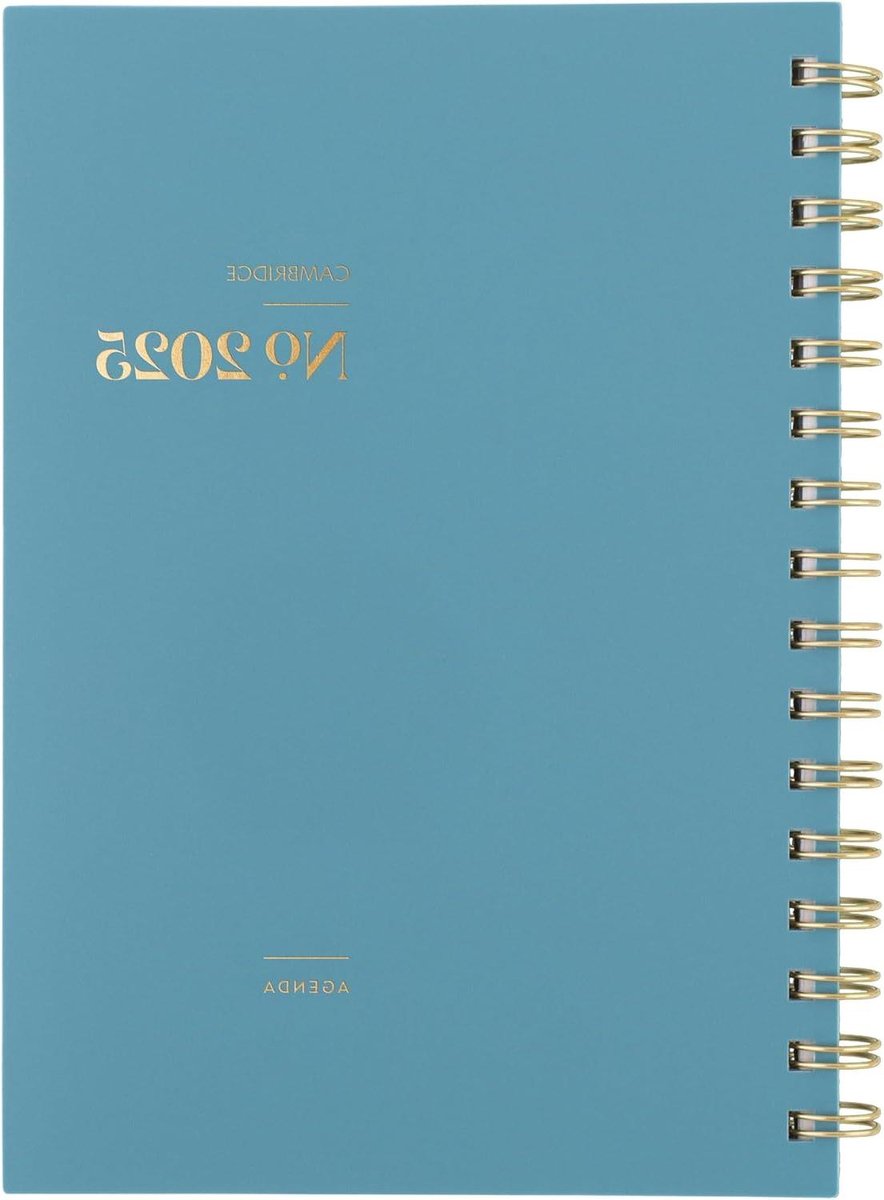 Agenda 2025 - Planner Afsprakenboek - Jaarlijkse Planning - Wekelijks en Maandelijks - 5-1/2" x 8-1/2" - Zee Blauw