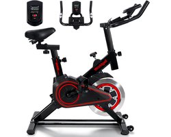 NETTLIFE Hometrainer - Fitnessfiets - Ergometer met magnetische weerstand - met LCD-display & Tablethouder - Spinning Fiets - Fiets Lage Instap, Ergonomisch & Stil - Fitness Fiets - Hometrainers Fitness voor Thuis