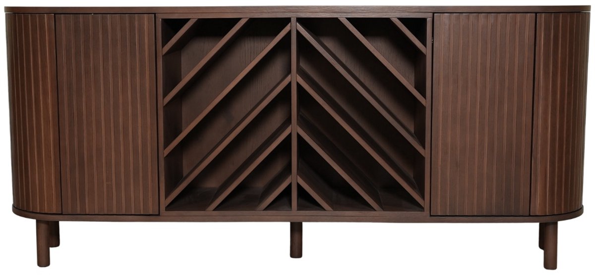 DÉJA Living Deja Living Dressoir Acuna - Eiken Hout - Incl. Opbergruimte - 180x40x80cm Walnoot