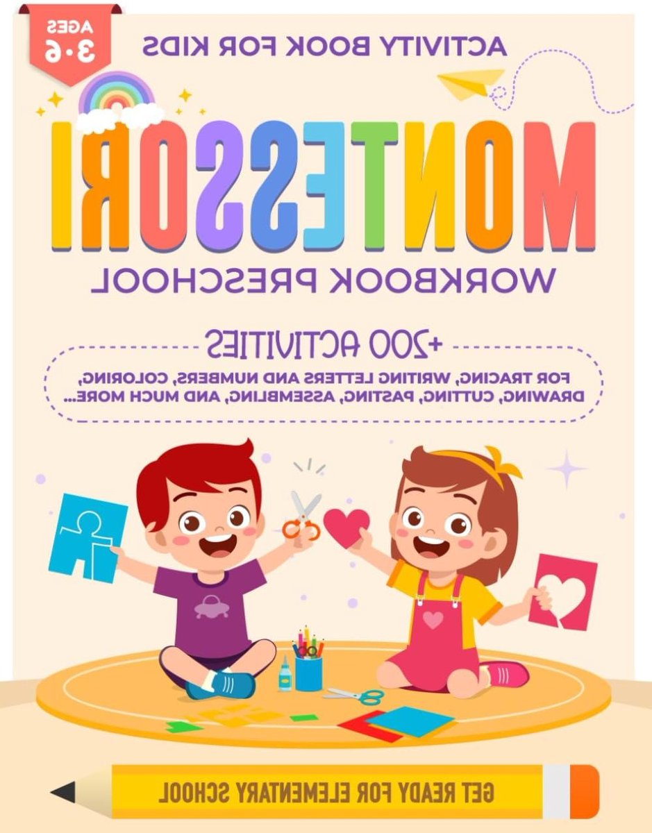 Montessori Werkboek - Activiteitenboek Peuters - Leren en Spelen - Veelzijdige Oefeningen - 151 Pagina's - Kleurrijk