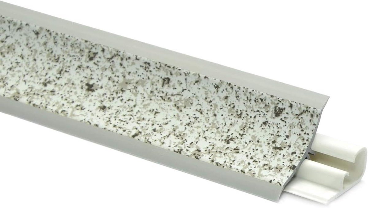 Keukenstrip - Afdekprofiel - Werkblad Afwerken - Flexibele Randen - 25 meter - Licht Graniet