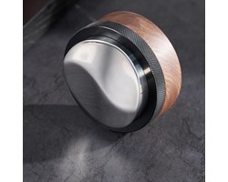 Koffiedistributeur - Espresso verdeler - Perfecte Espresso - Verstelbare Diepte - 58 mm - Walnoot