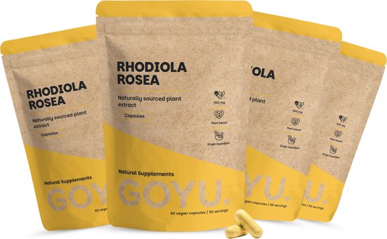 GOYU® - Rhodiola Rosea Capsules 500 mg Multipack 240