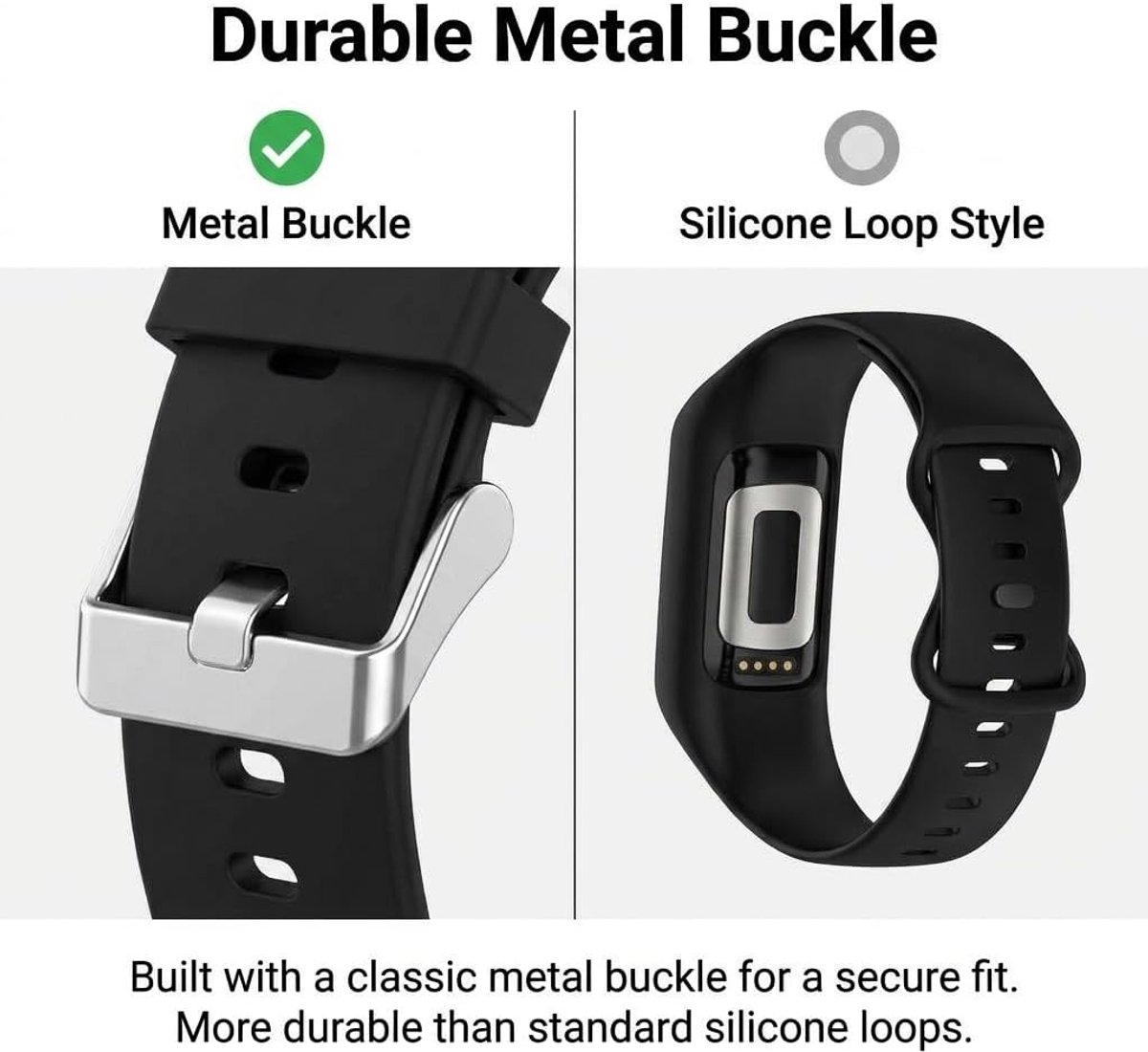 Sportband Fitbit Charge - Siliconen polsband - Fitness Tracker - Beschermend ontwerp - Niet gespecificeerd - Niet gespecificeerd thumbnail 6
