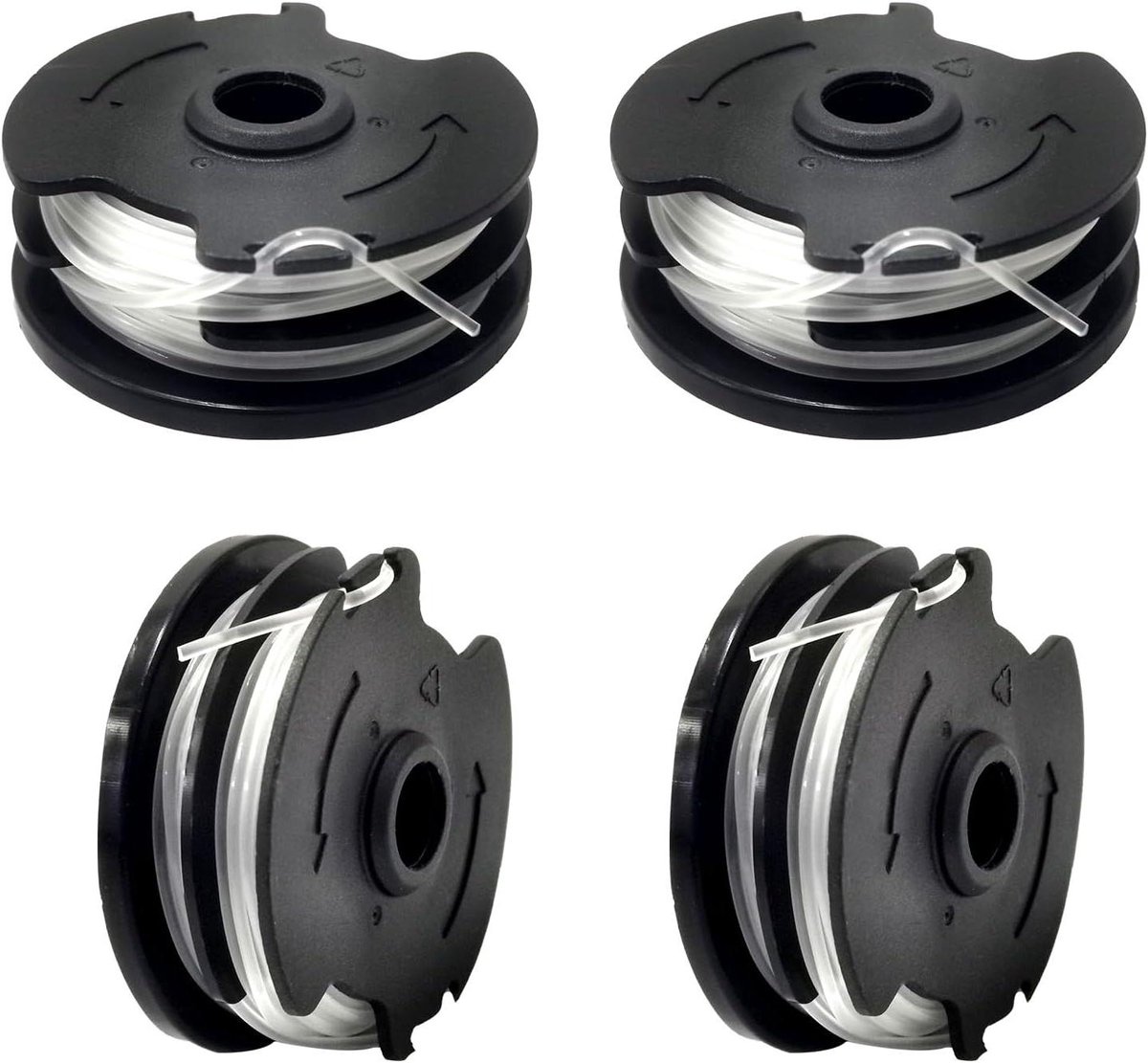 Trimmerspoel Vervangend - Lijn Spoel - Onkruid Trimmen - Pre-wound Tool-less Installment - 83m 165mm - Zwart