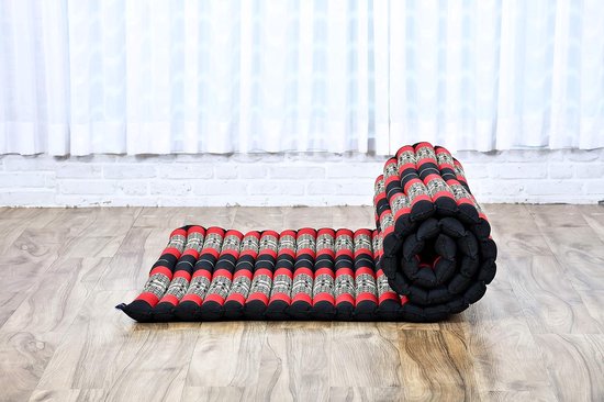 Opvouwbaar Matras - Gasten Vloerbed Camping Matras - Ontspanning en Yoga - Gevuld met Natuurlijke Kapok - 190x100x5 cm — afbeelding 5