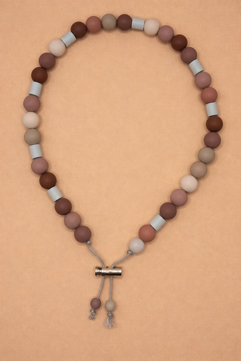 antitekenband hond - antitekenketting met EM-kralen - verzorging hond - Warm Nature - maat L