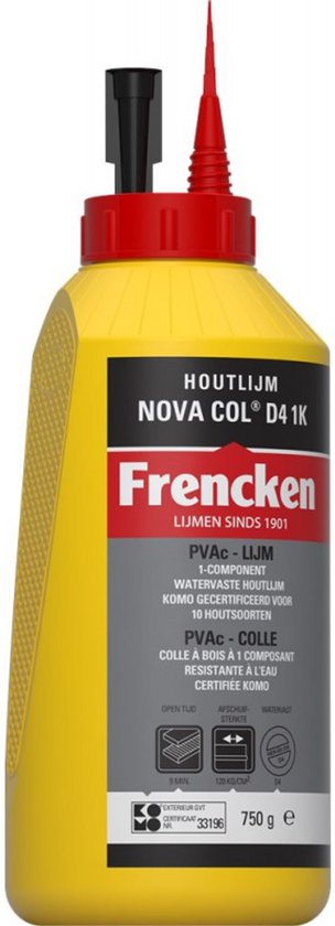 Houtlijm Novacol D4 1K (750gr)