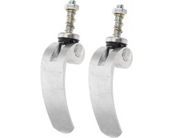 Fietskar Klem - Trekhaak Connector - Fietskar Bevestigen - Snelspanschroef Ontwerp - 64 Gram - Zilver