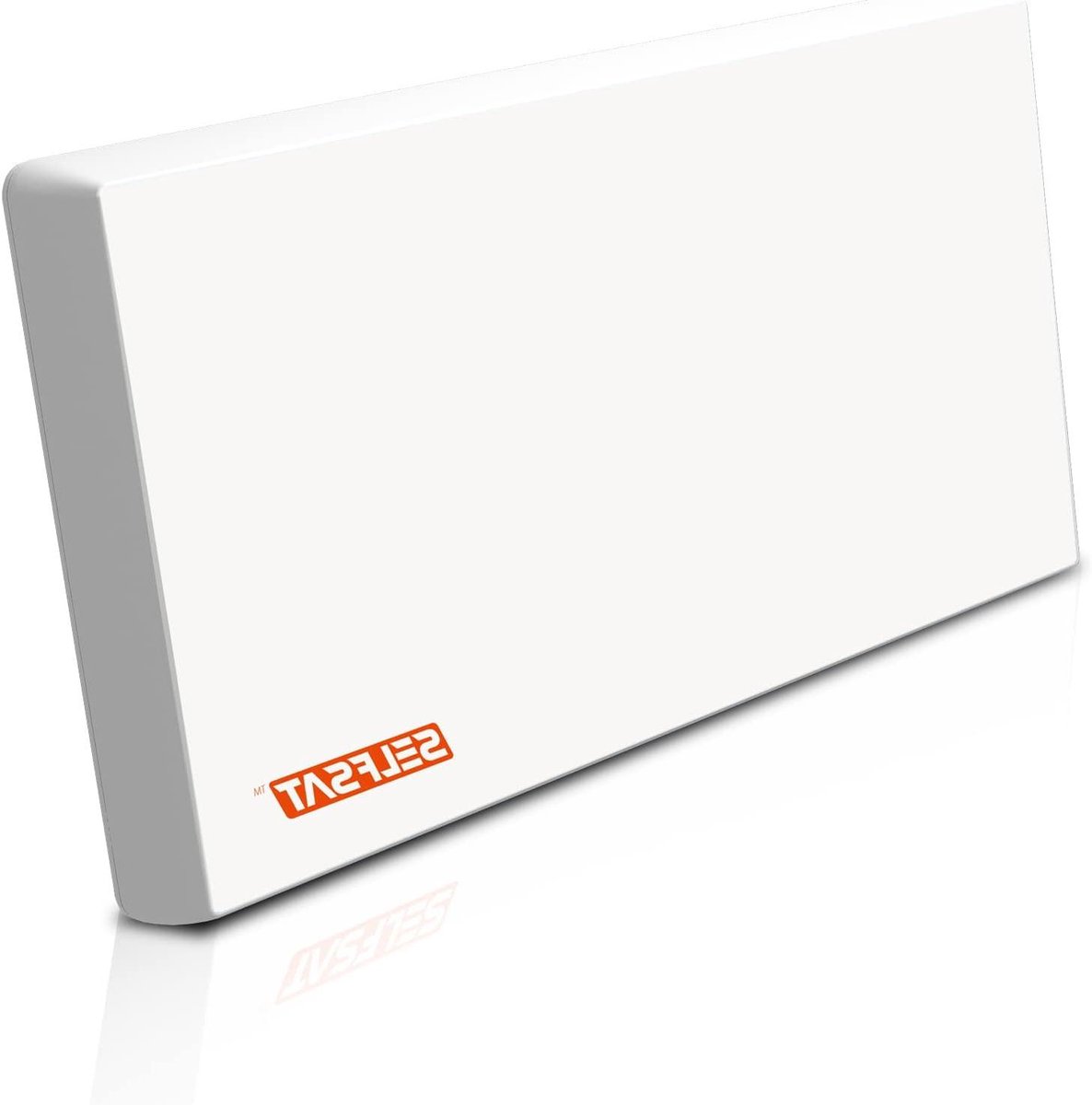 Platte SAT Antenne - Satelliet Ontvanger - TV Kijken - Compact Ontwerp - 8 Deelnemers - Wit