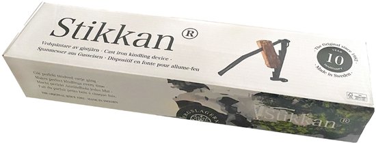 Stikkan - Houtklover voor aanmaakhout + Fluffen schapenvacht handgreep - Bruin — afbeelding 5